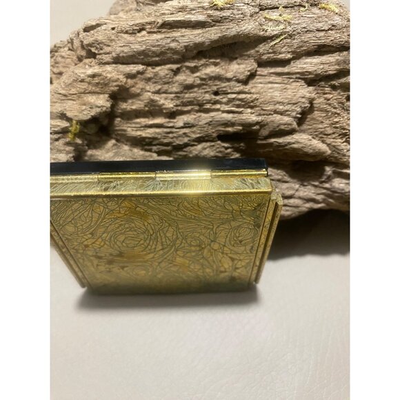 Vintage Collectible ONLY  Lancôme Paris Gold Compact Mirror Ornate Design - Picture 8 of 9